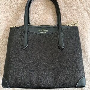Kate Spade Black Glitter Tote